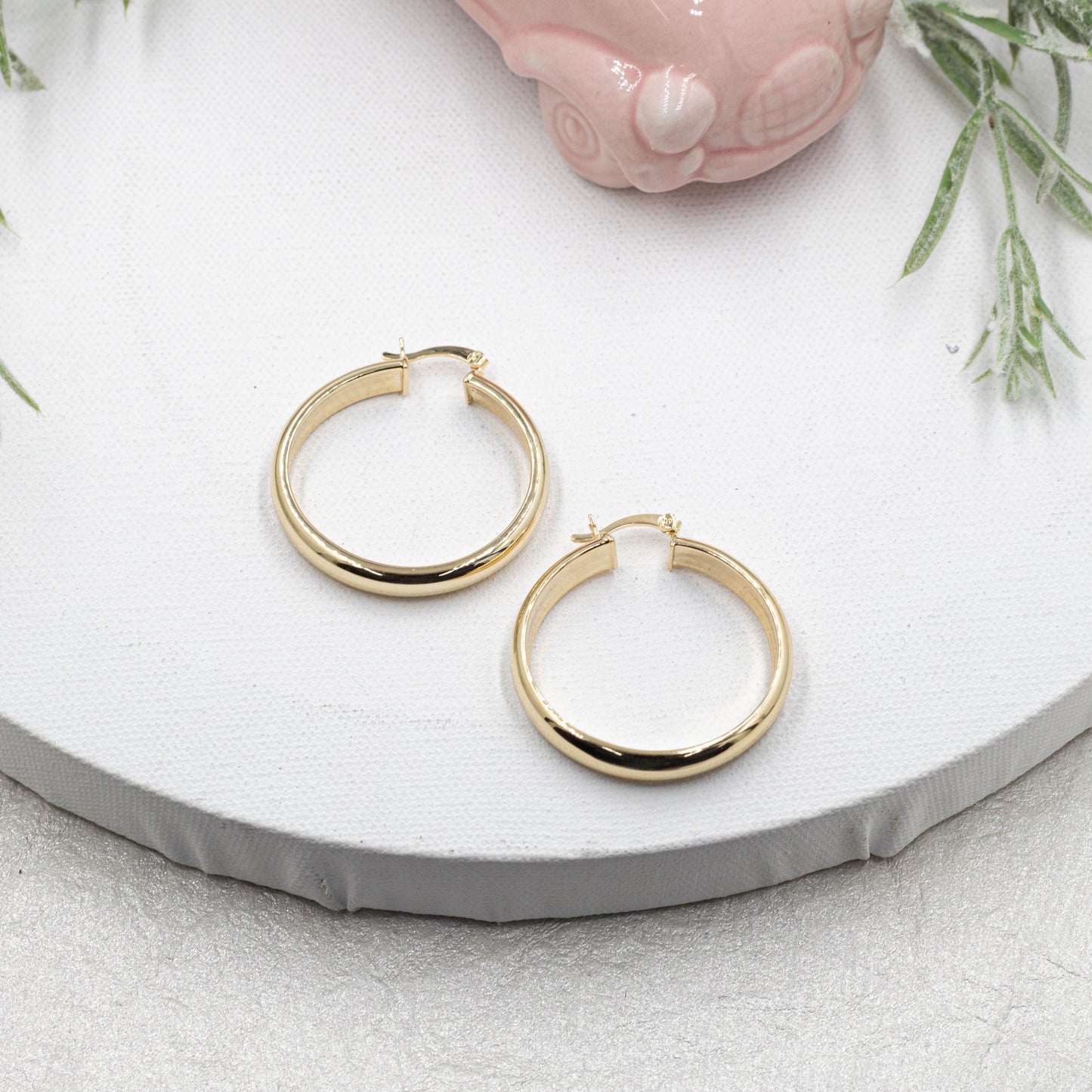 Plain Hoops Earrings