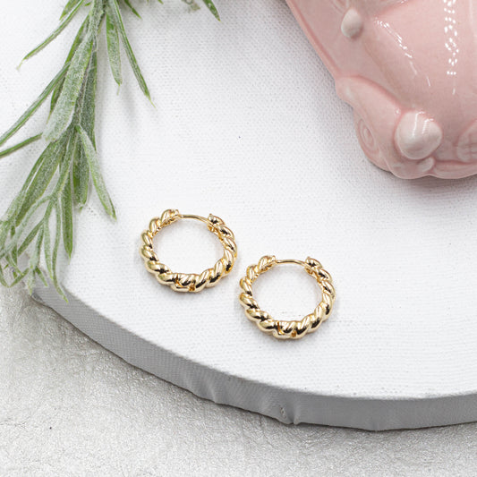 Croissant Hoops Earrings