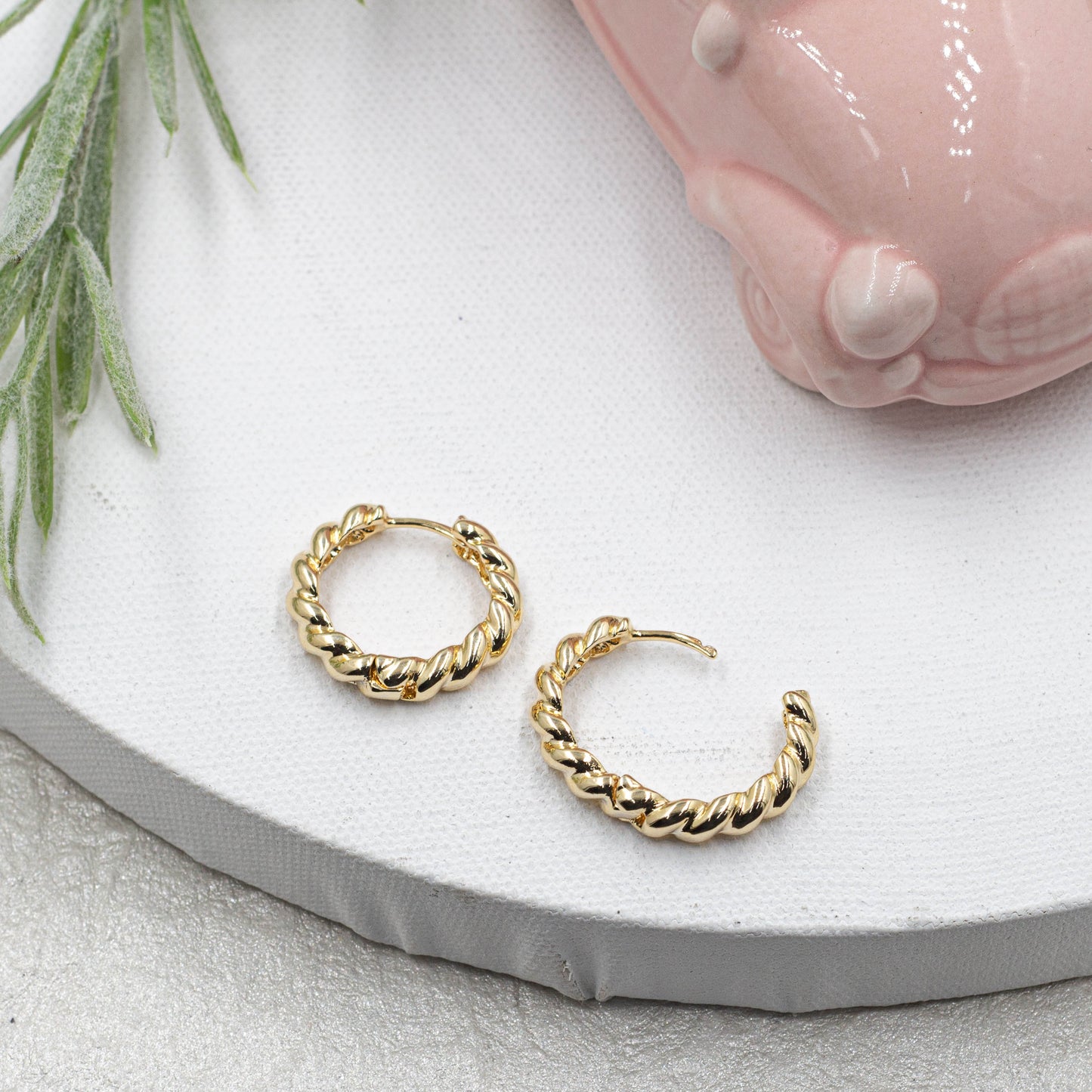 Croissant Hoops Earrings