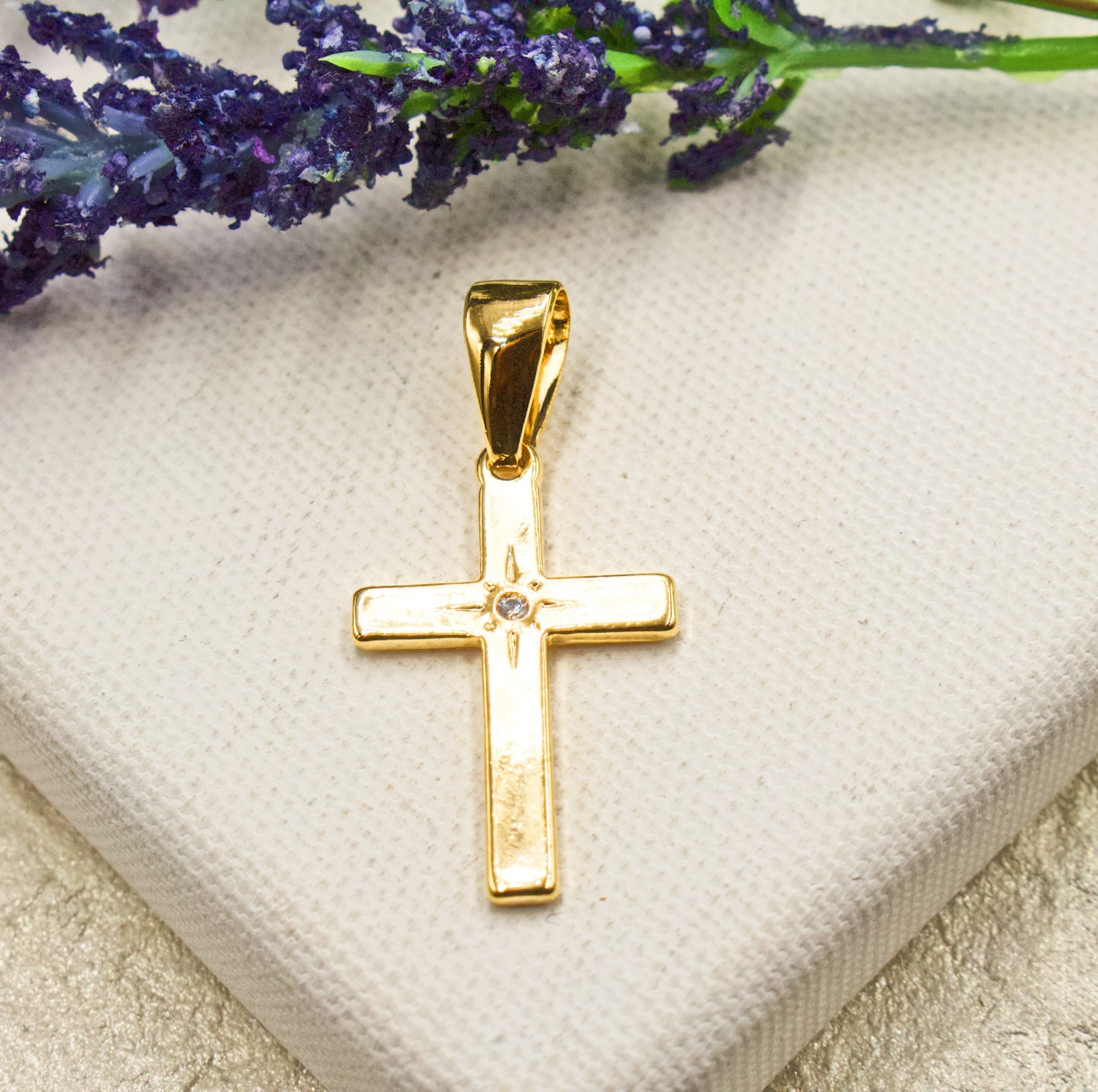 Stardust Zirconia Cross Pendant - Different sizes Available