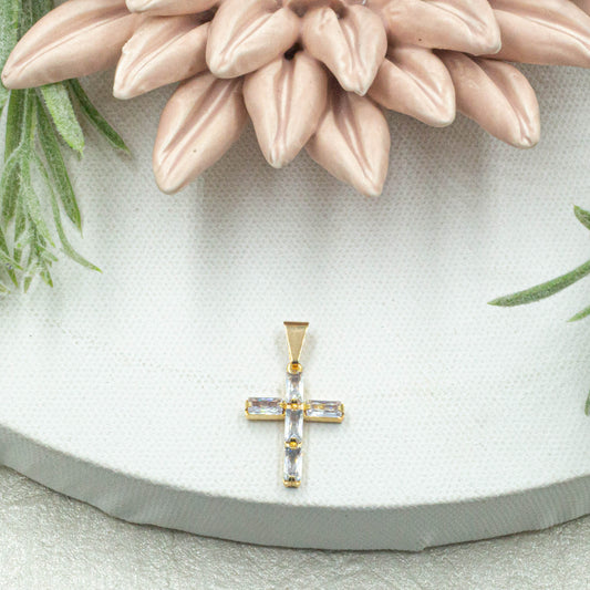 Baguette Cross Pendant