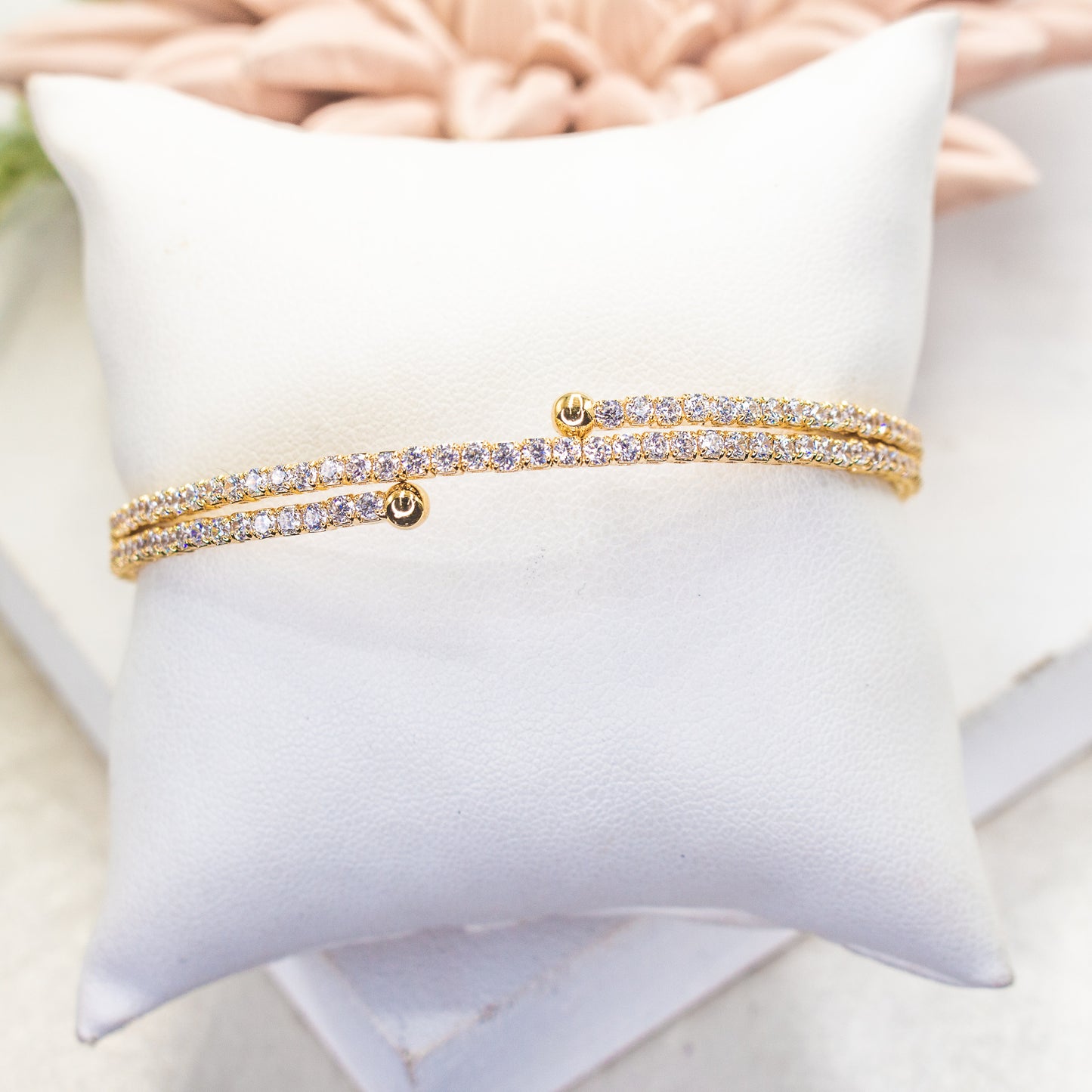 Cubic Zirconia Wrap Bracelet