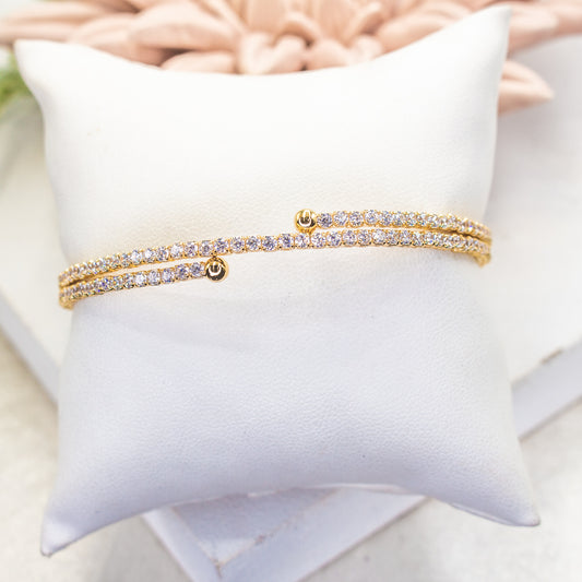 Cubic Zirconia Wrap Bracelet