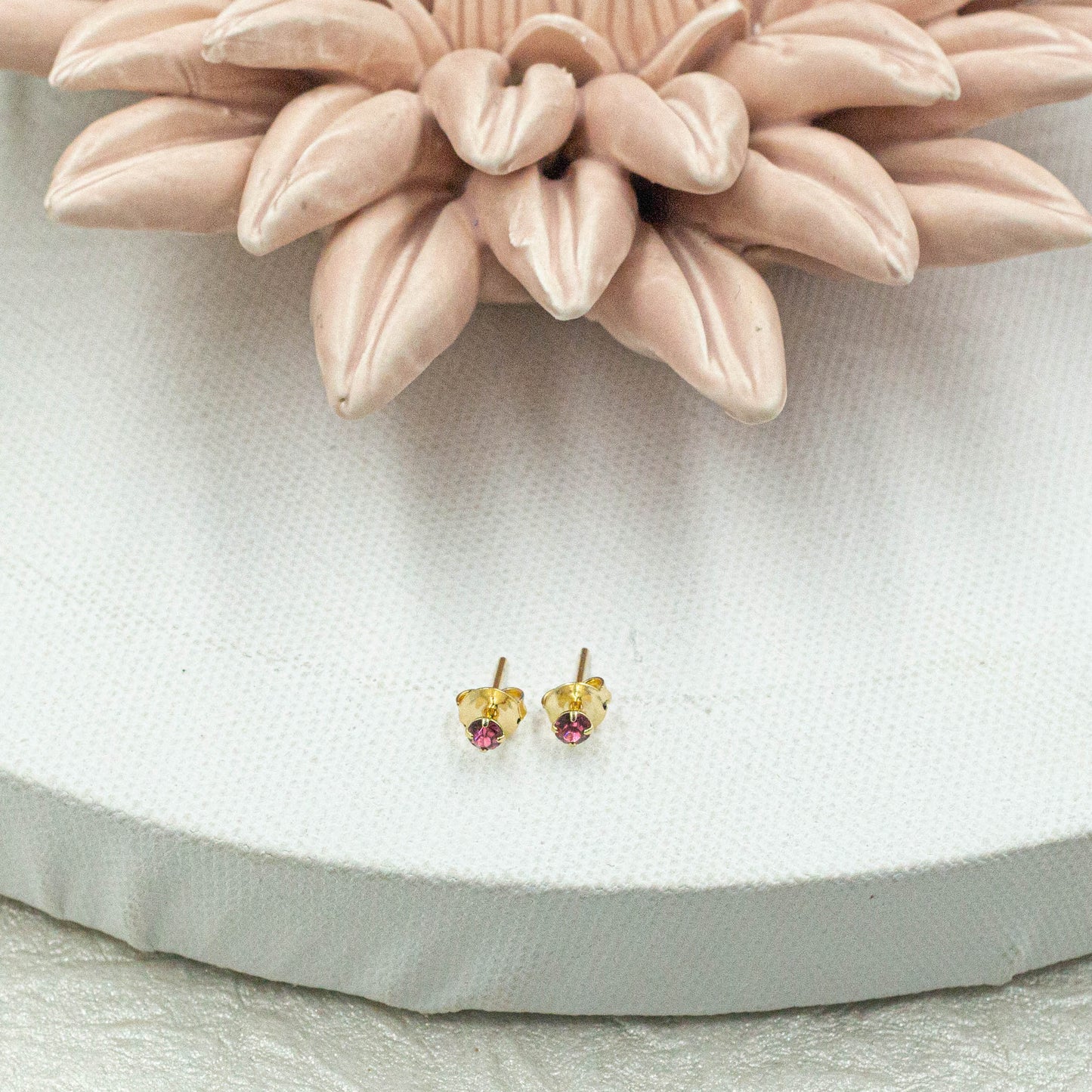 Dainty Colorful Cz Studs Earrings