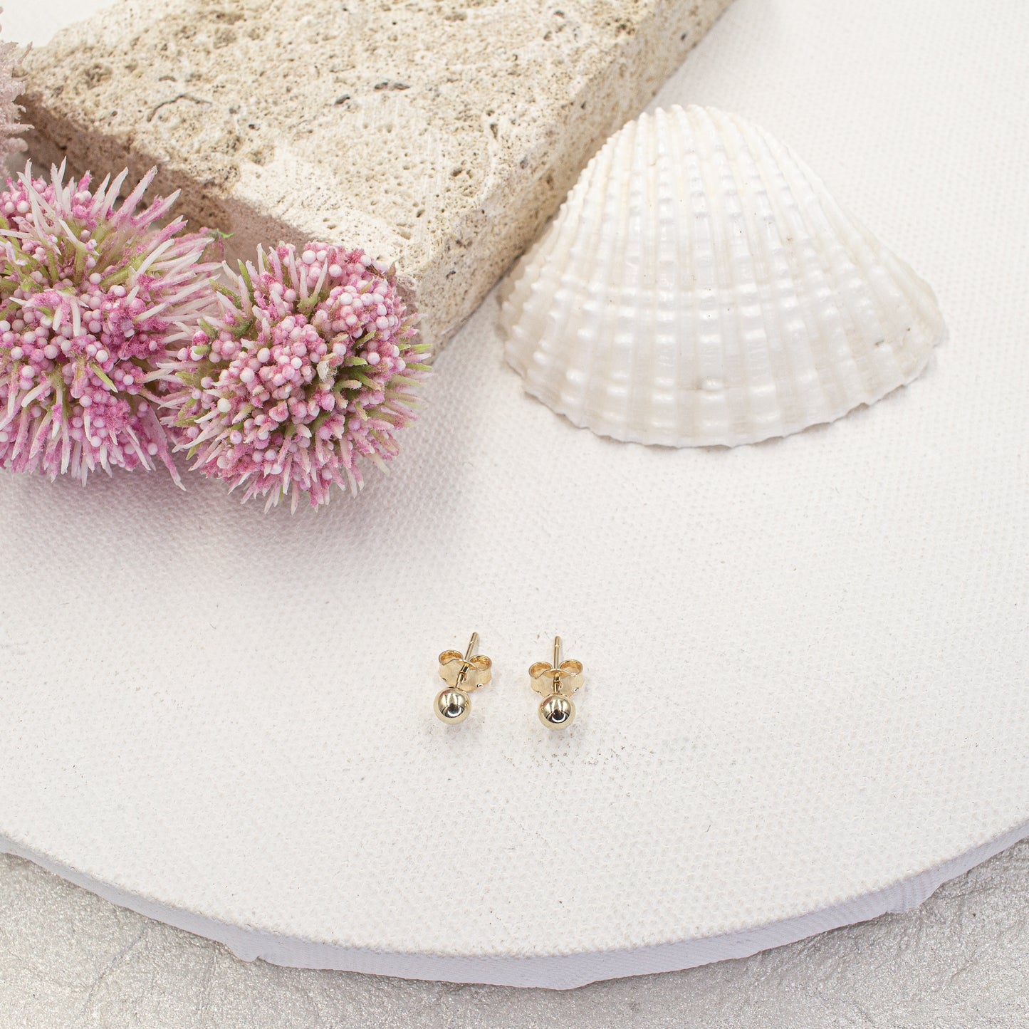 Small Ball Stud Earrings for Girl