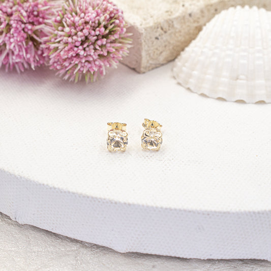 Square Cubic Zirconia Earrings