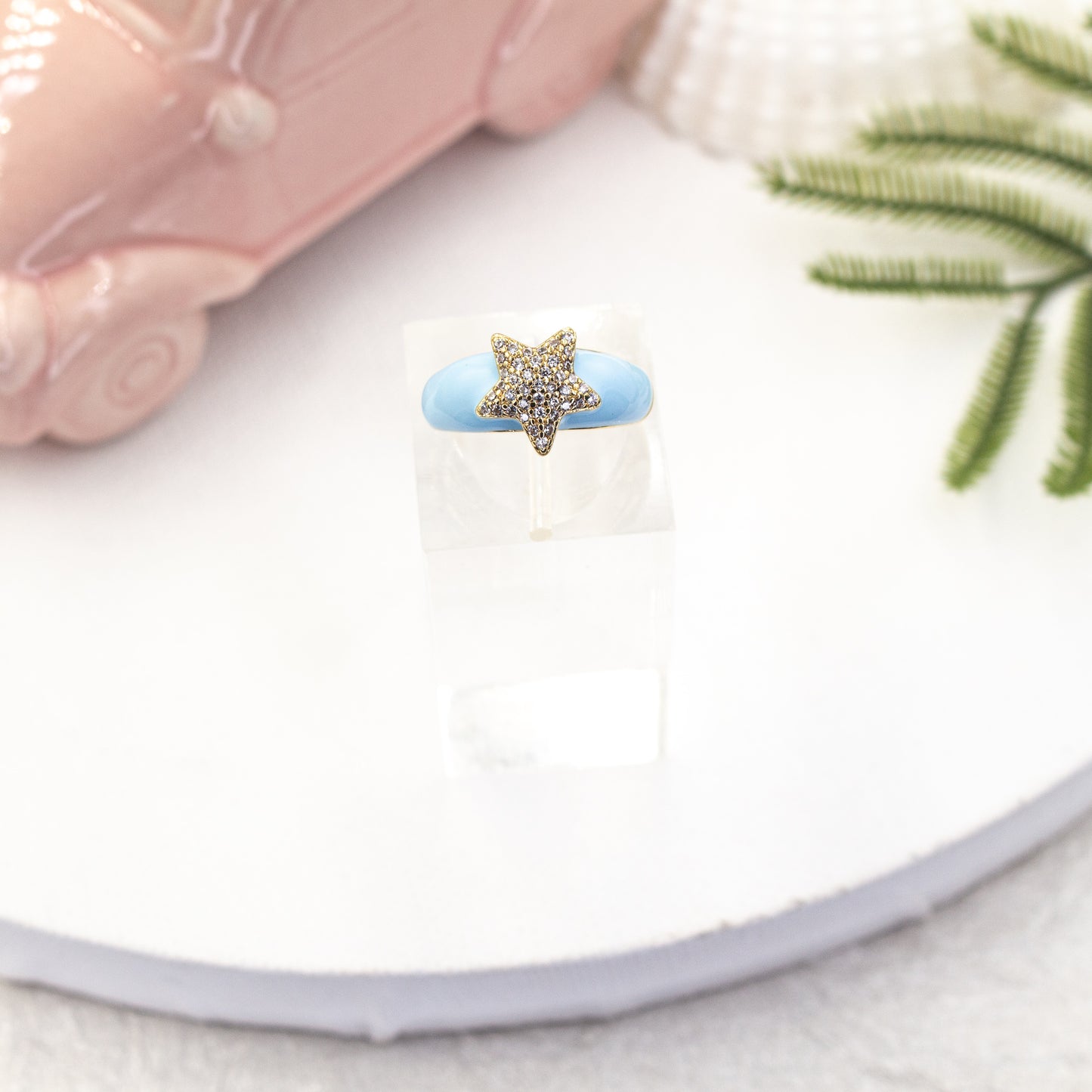 Starfish Zirconia Adjustable Ring