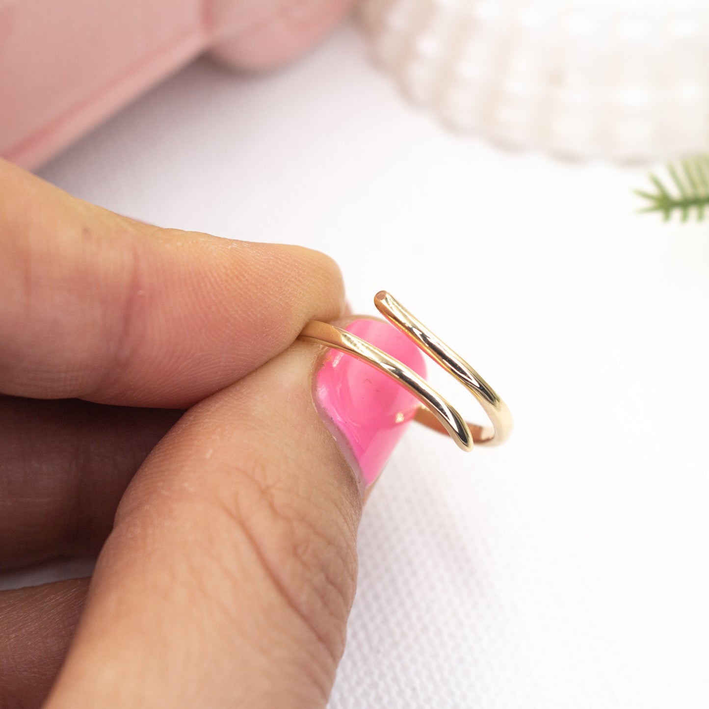 Double Line Pinky Finger Ring