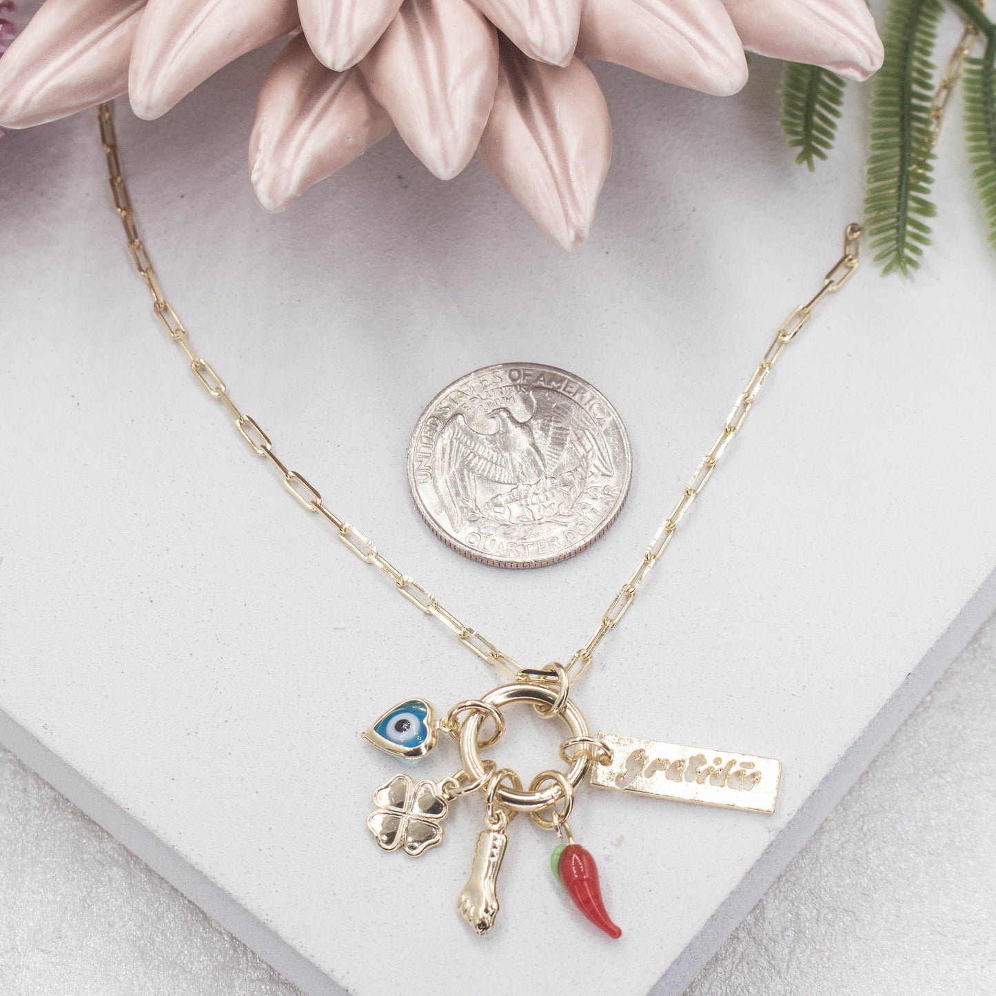 Gratitude Pendant Necklace