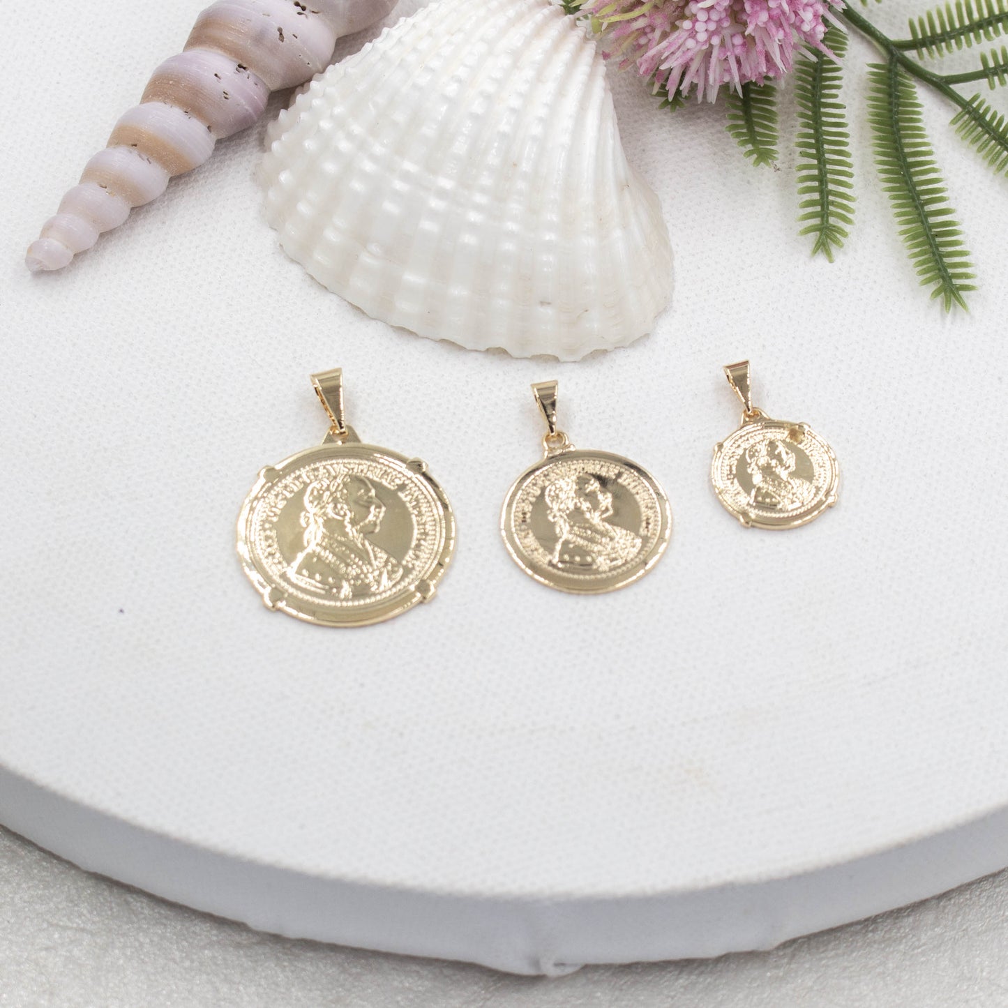 Trendy Coin Medallion Pendant, Austria Coin Different Sizes Available