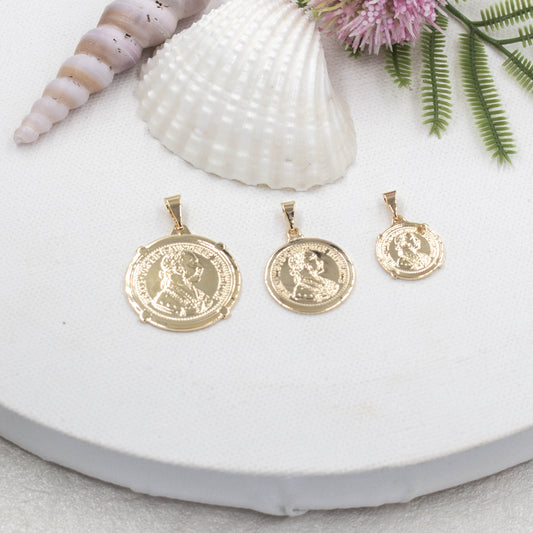 Trendy Coin Medallion Pendant, Austria Coin Different Sizes Available