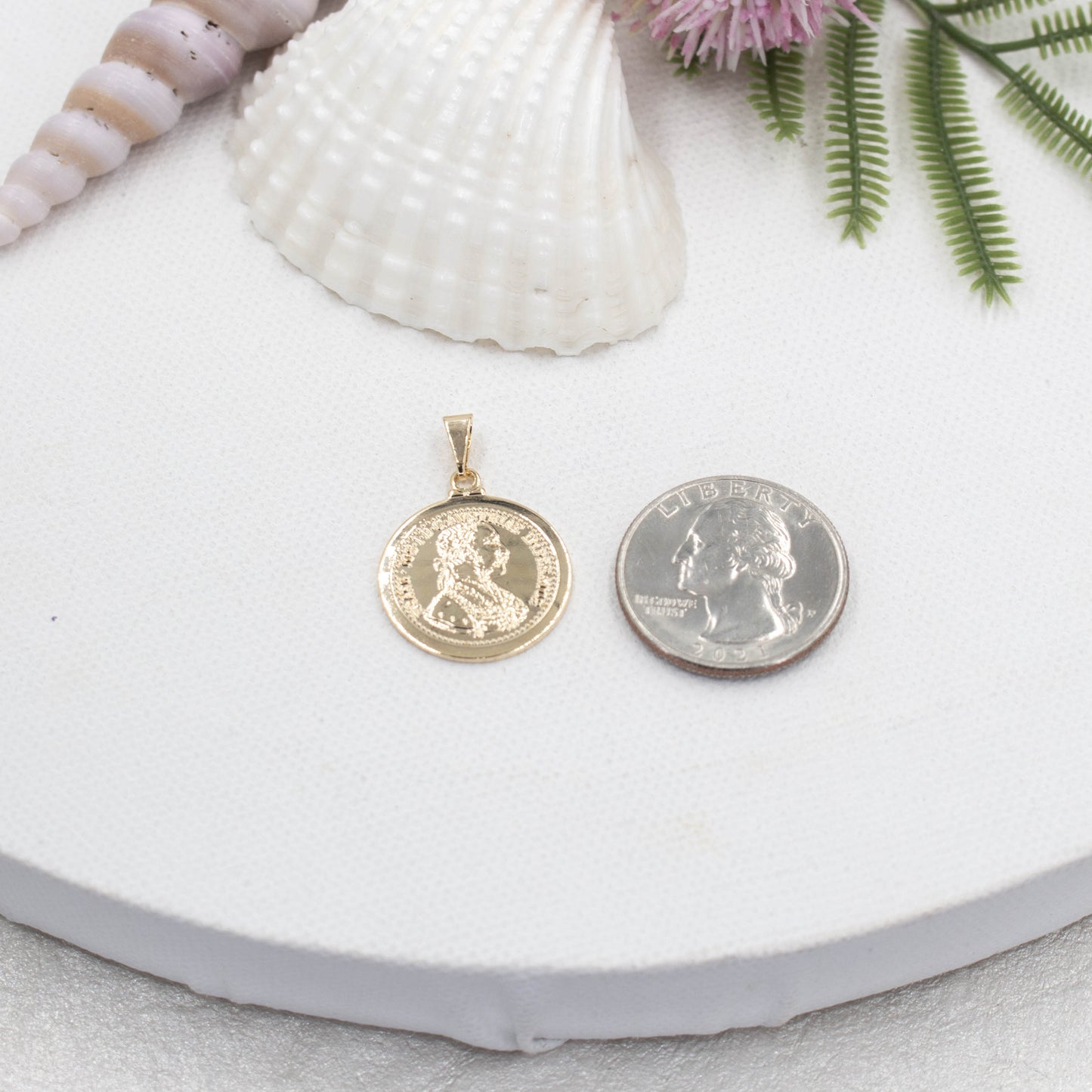 Trendy Coin Medallion Pendant, Austria Coin Different Sizes Available