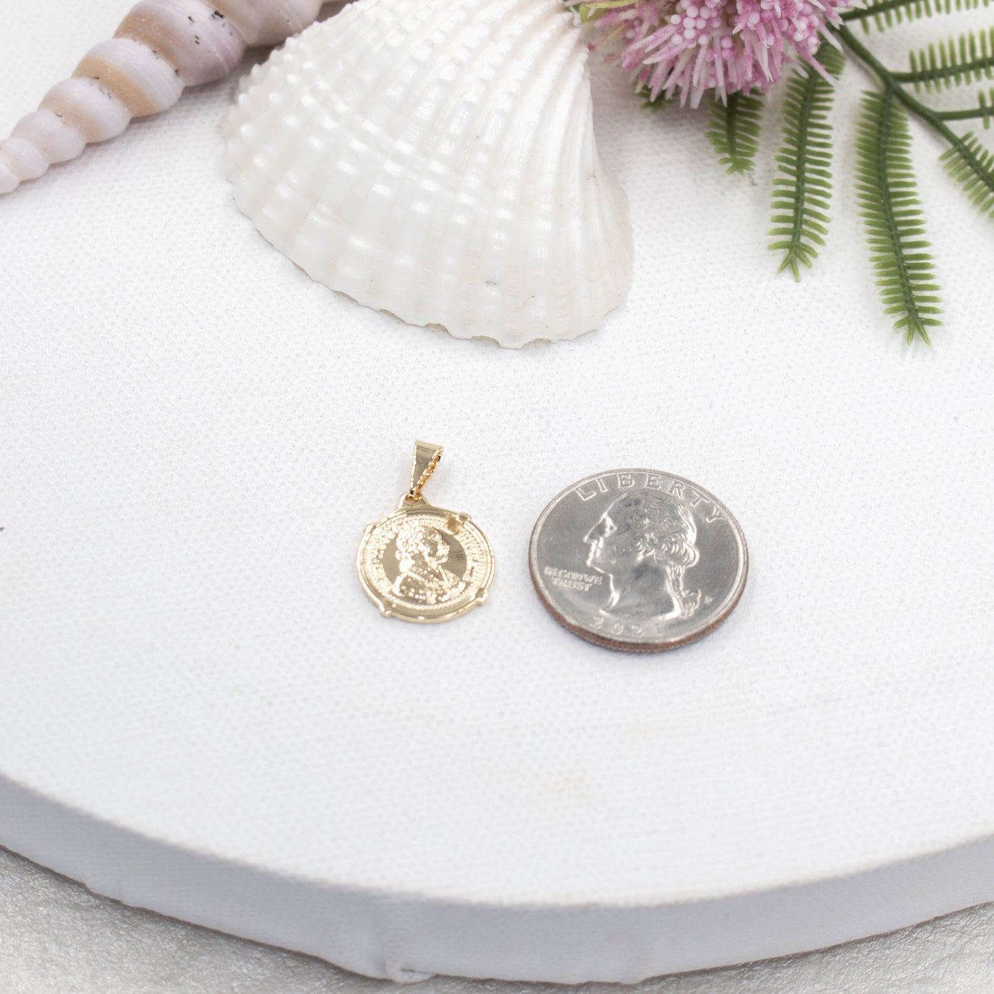 Trendy Coin Medallion Pendant, Austria Coin Different Sizes Available