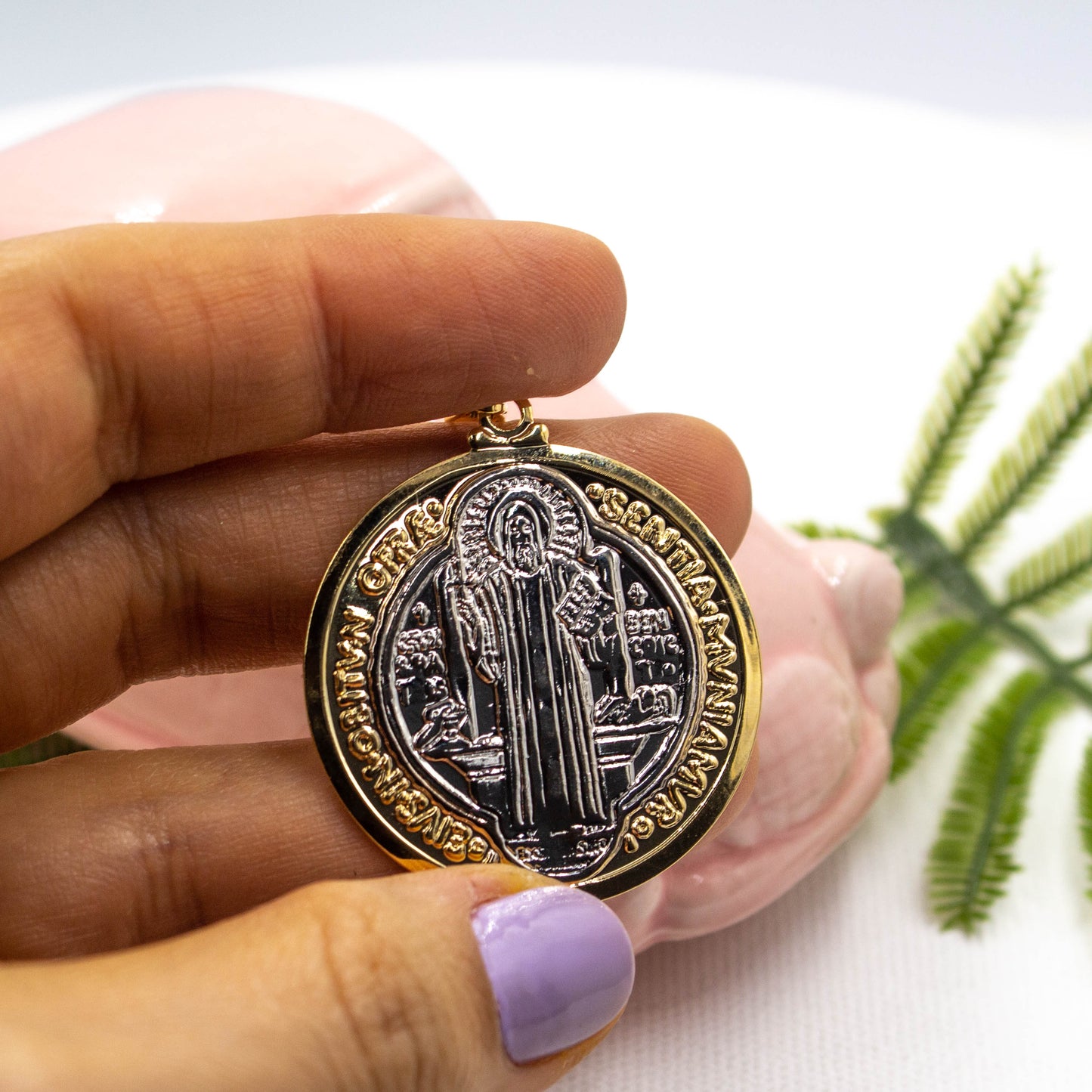 Saint Benedict Pendant - Large Size