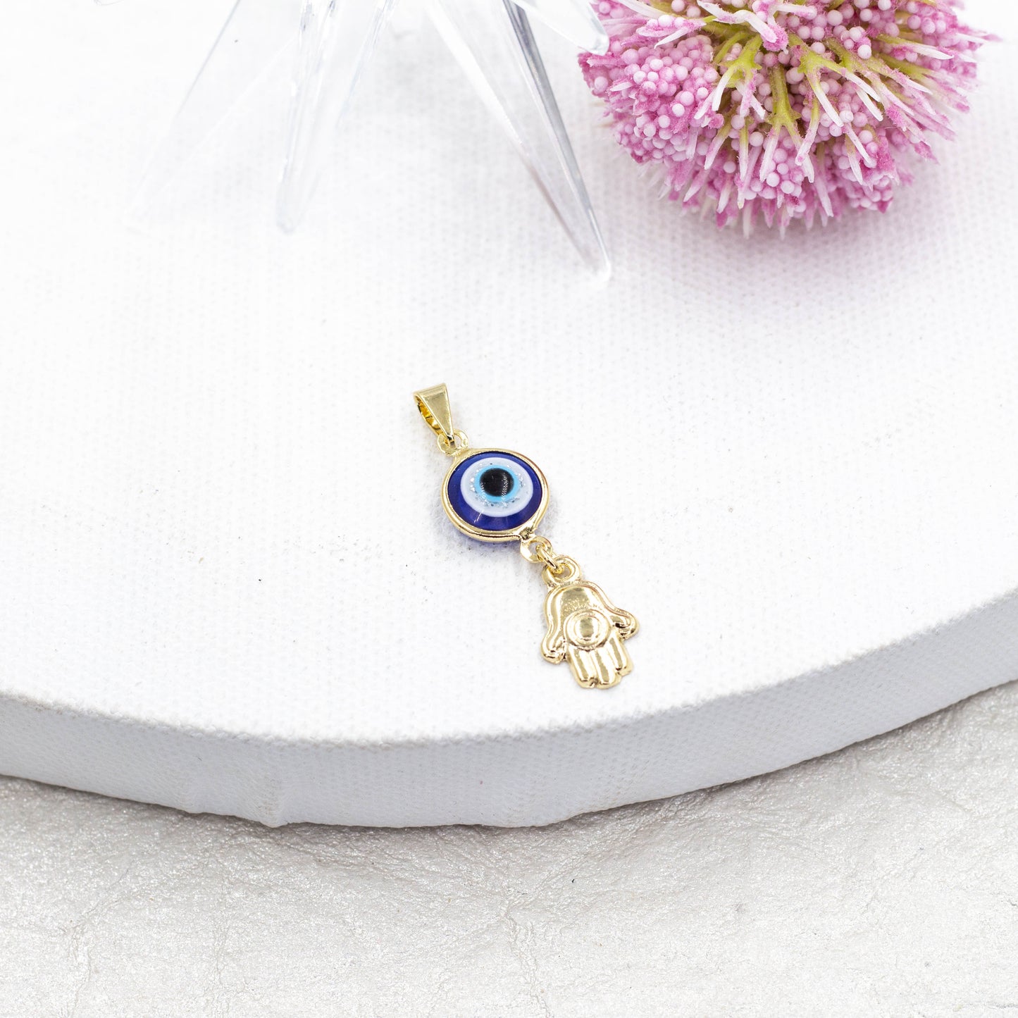 Evil Eye Pendant | Hamsa Hand Pendant