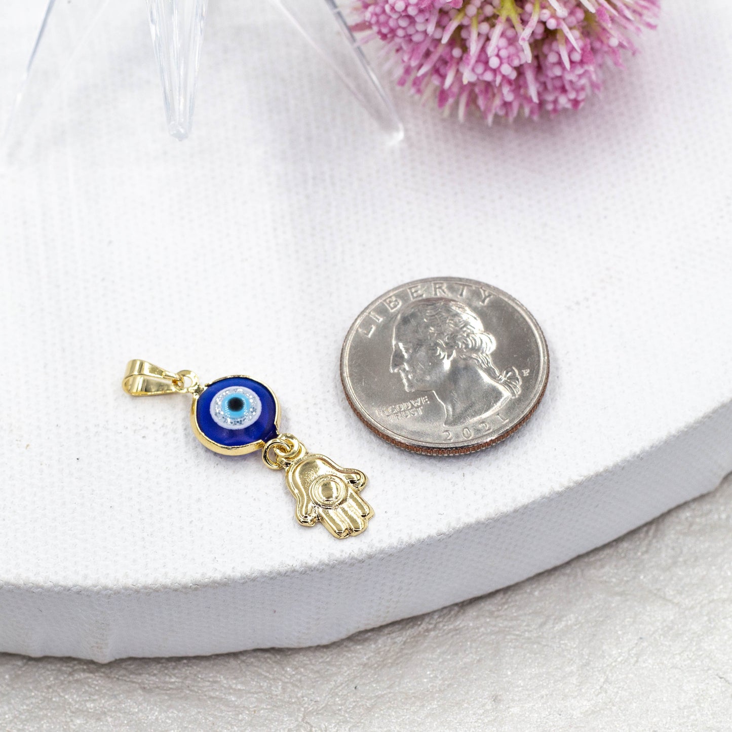 Evil Eye Pendant | Hamsa Hand Pendant