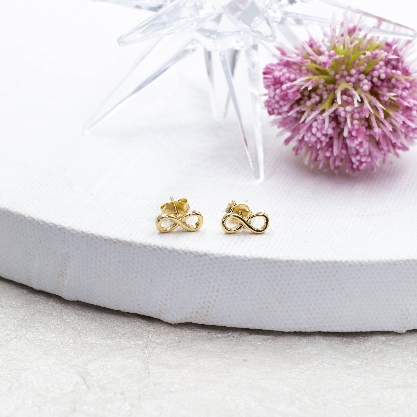 Tiny Infinity Stud Earrings