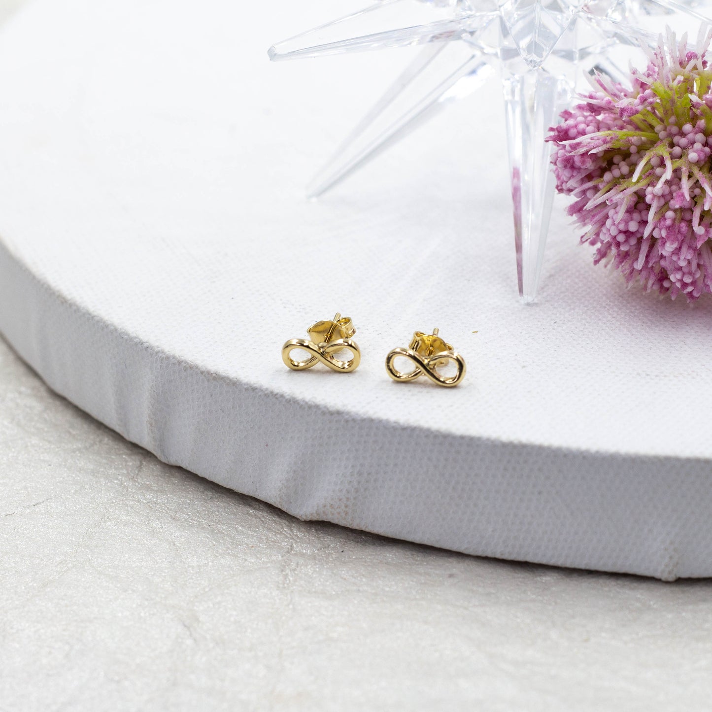 Tiny Infinity Stud Earrings