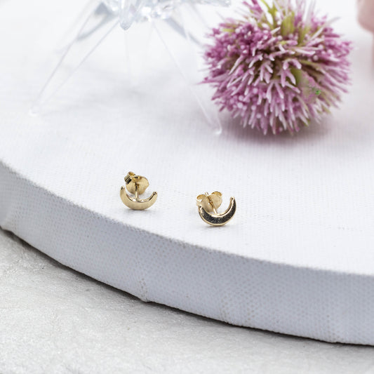 Crescent Stud Earrings