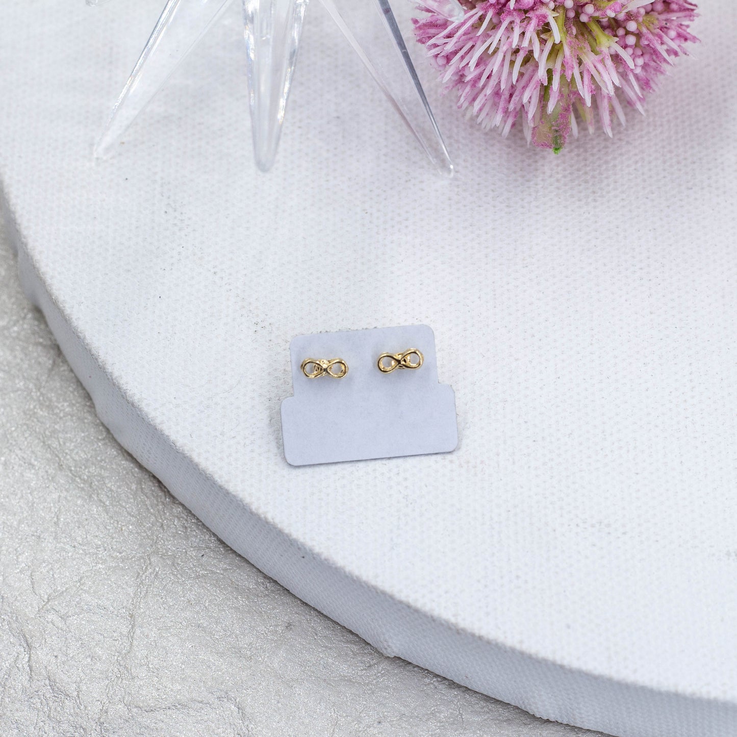 Tiny Infinity Stud Earrings