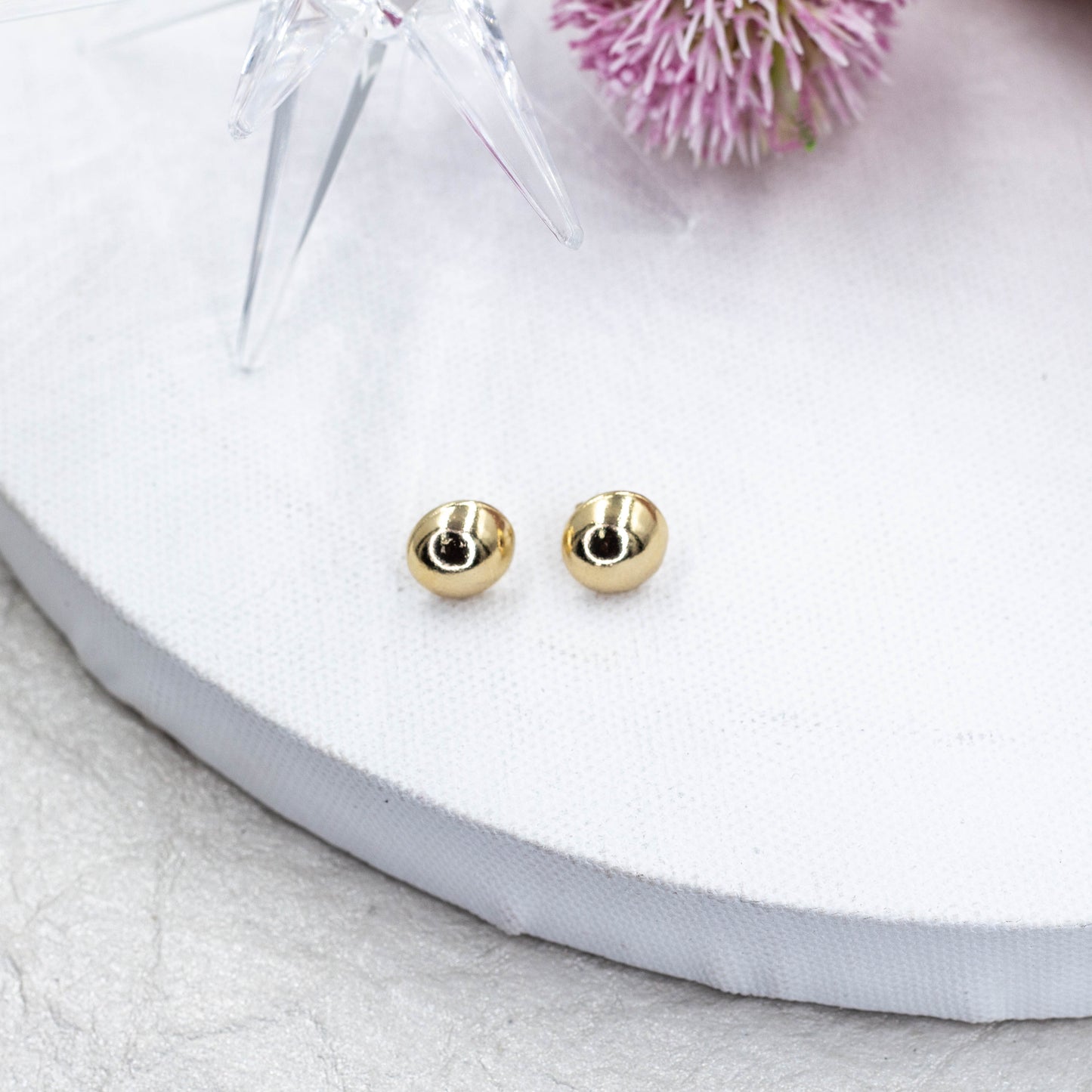 Half Moon Stud Earrings