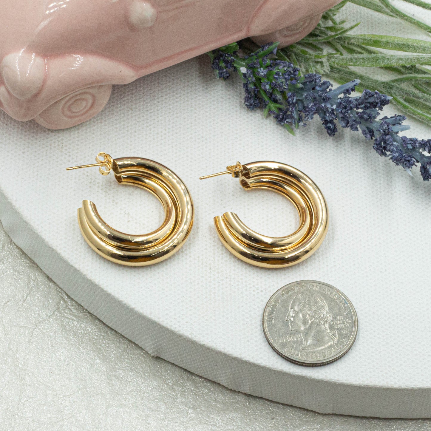 Double Hoops Earrings