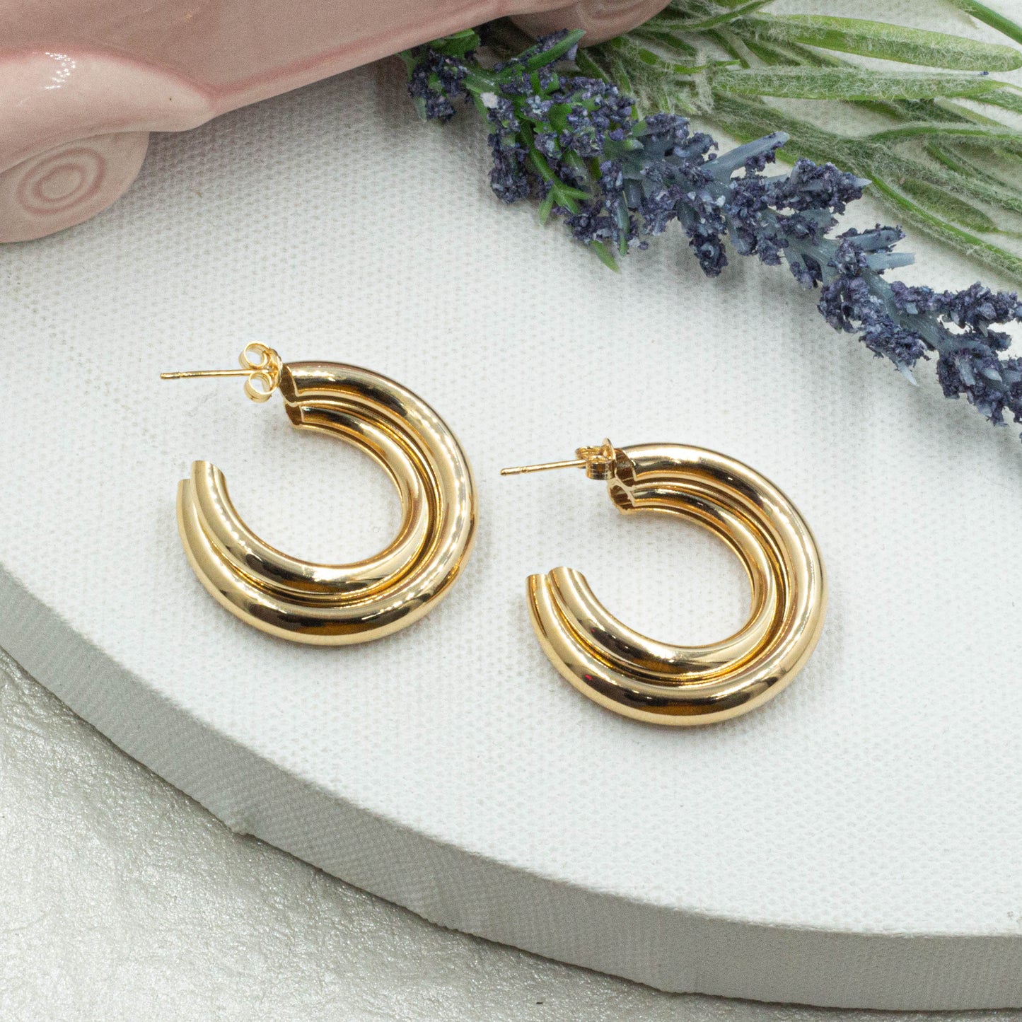 Double Hoops Earrings