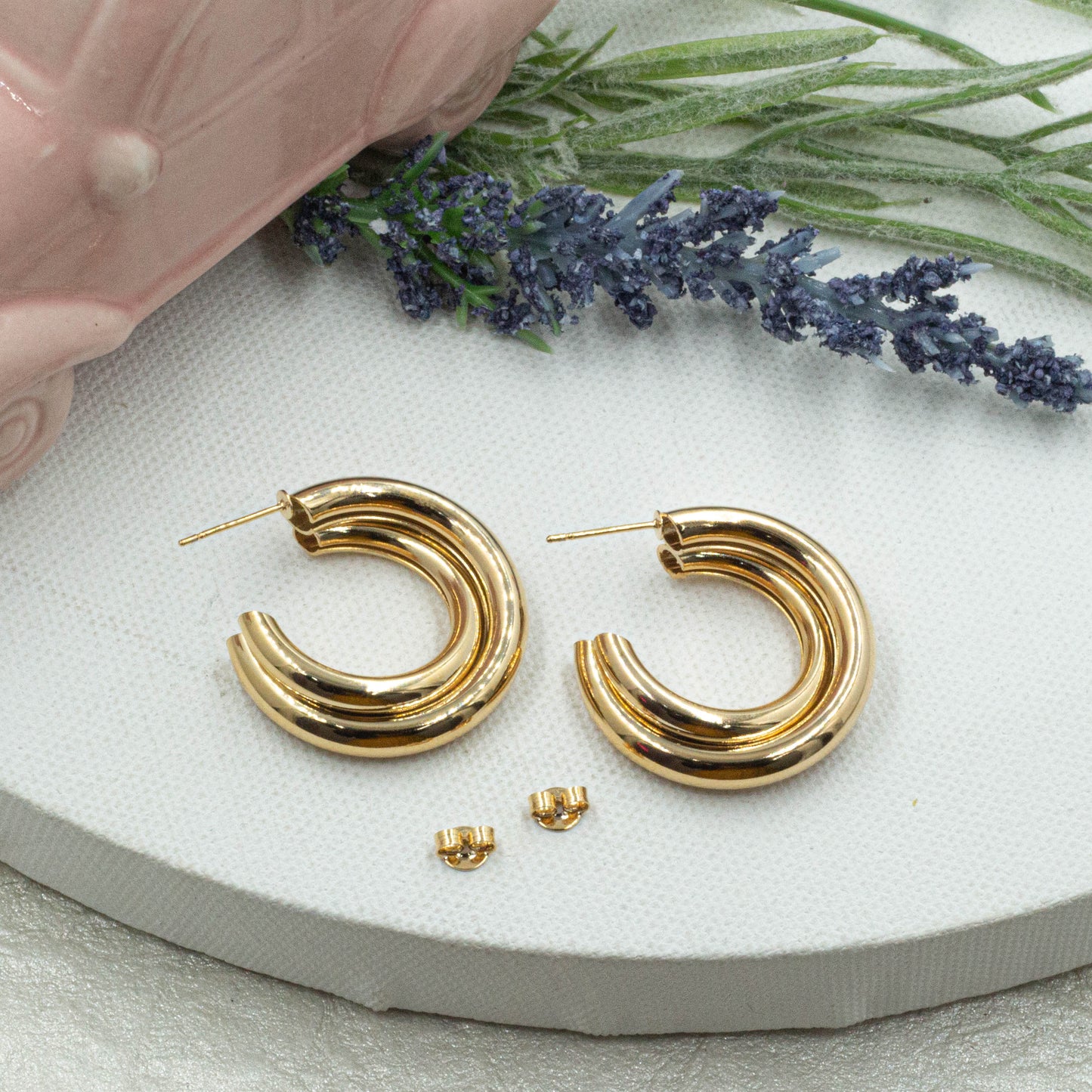 Double Hoops Earrings