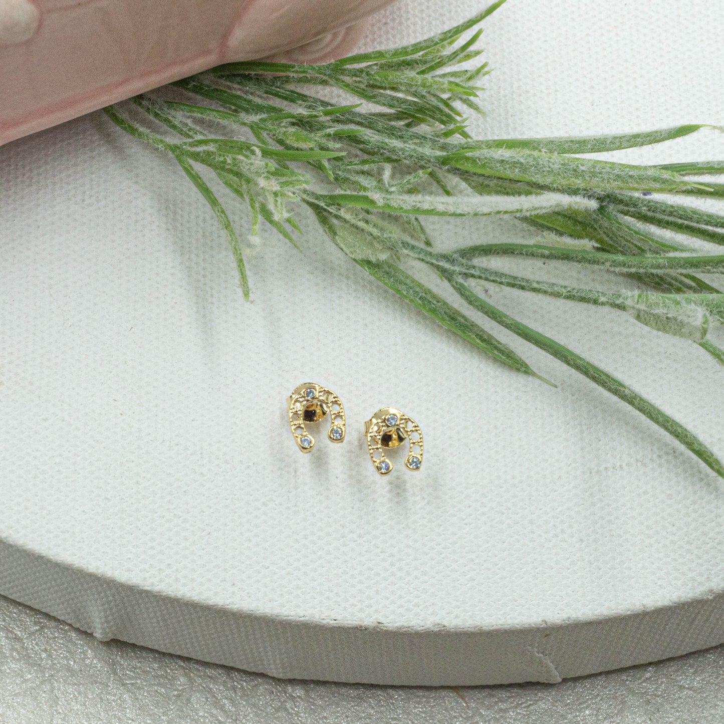 Horseshoe Stud Earrings