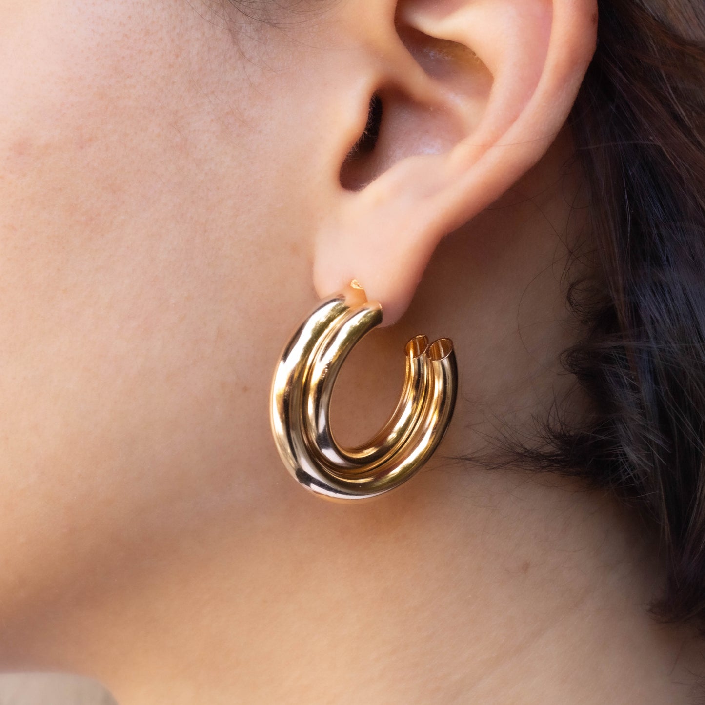 Double Hoops Earrings