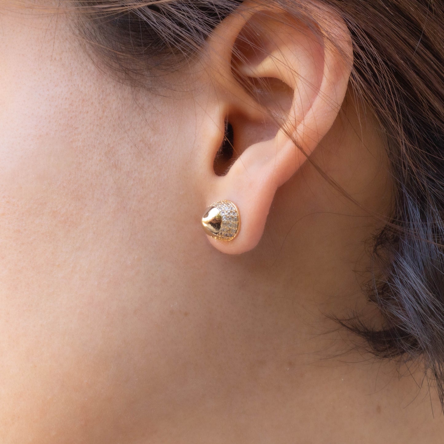 Micropave Cz Stud Earrings