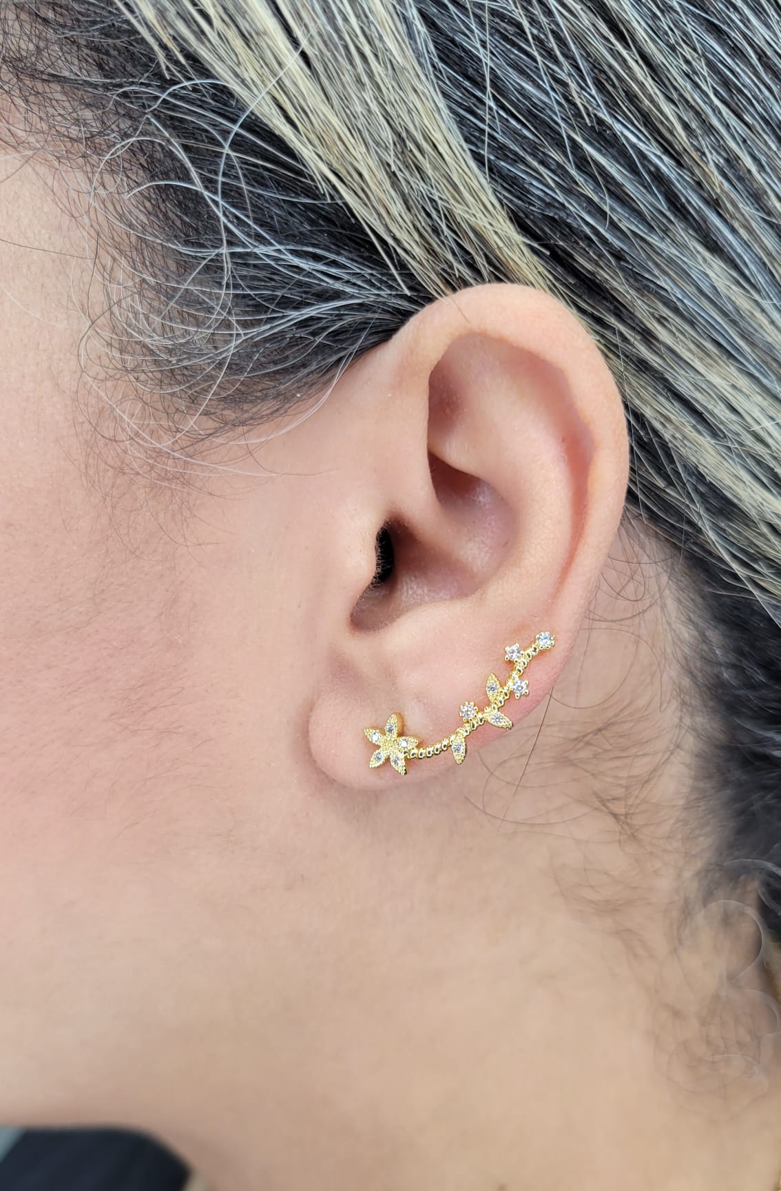 Floral Ear Climber