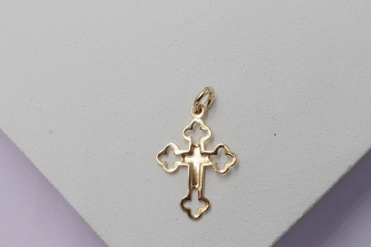 Small Christian Minimalist Simple Modern Cross Pendant