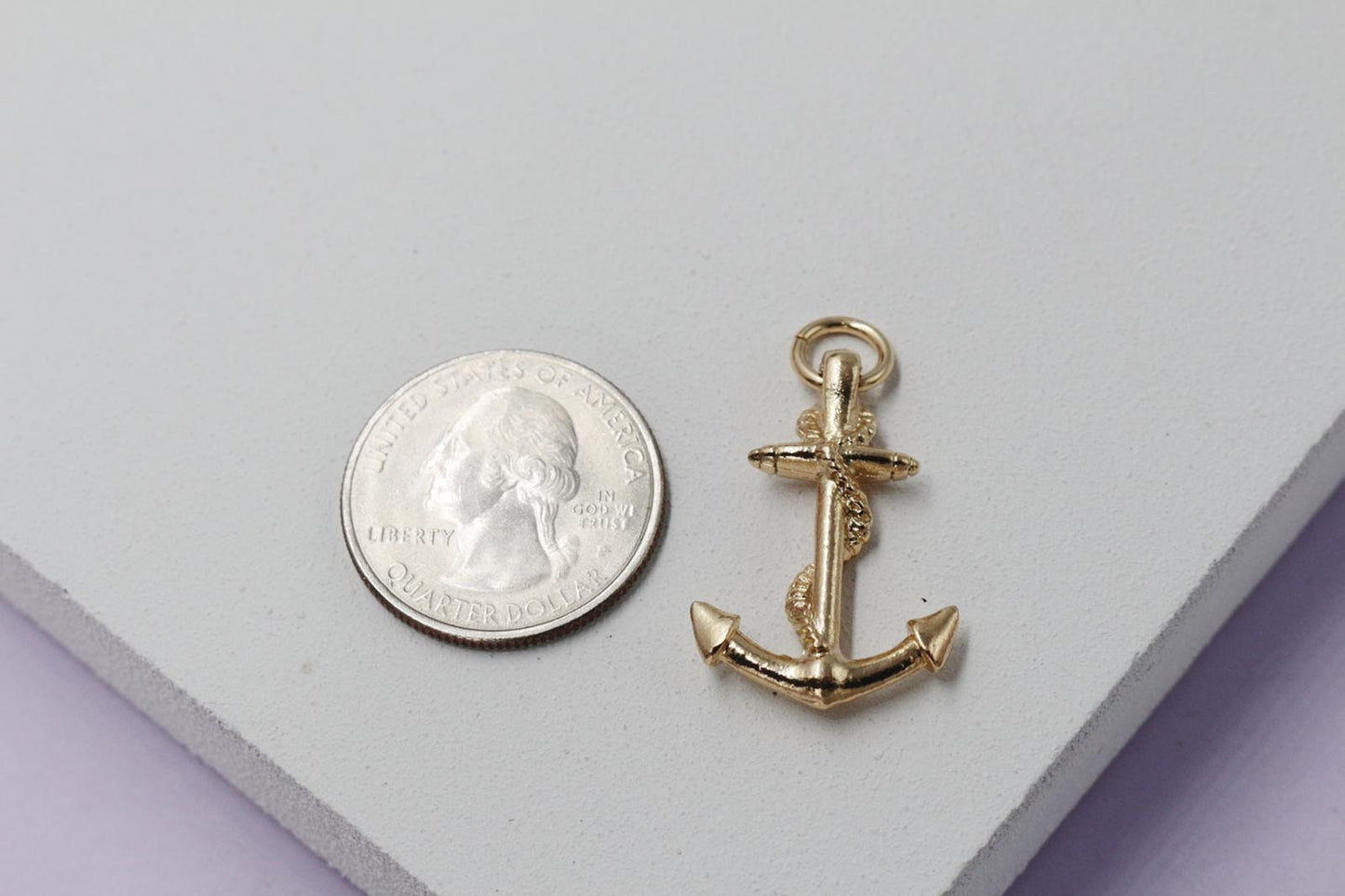 Anchor with Rope Pendant