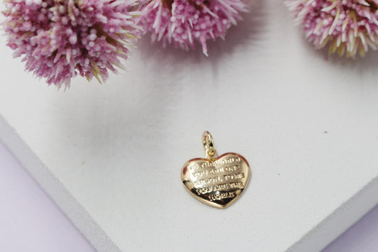 Heart "I Love You" Poem Pendant