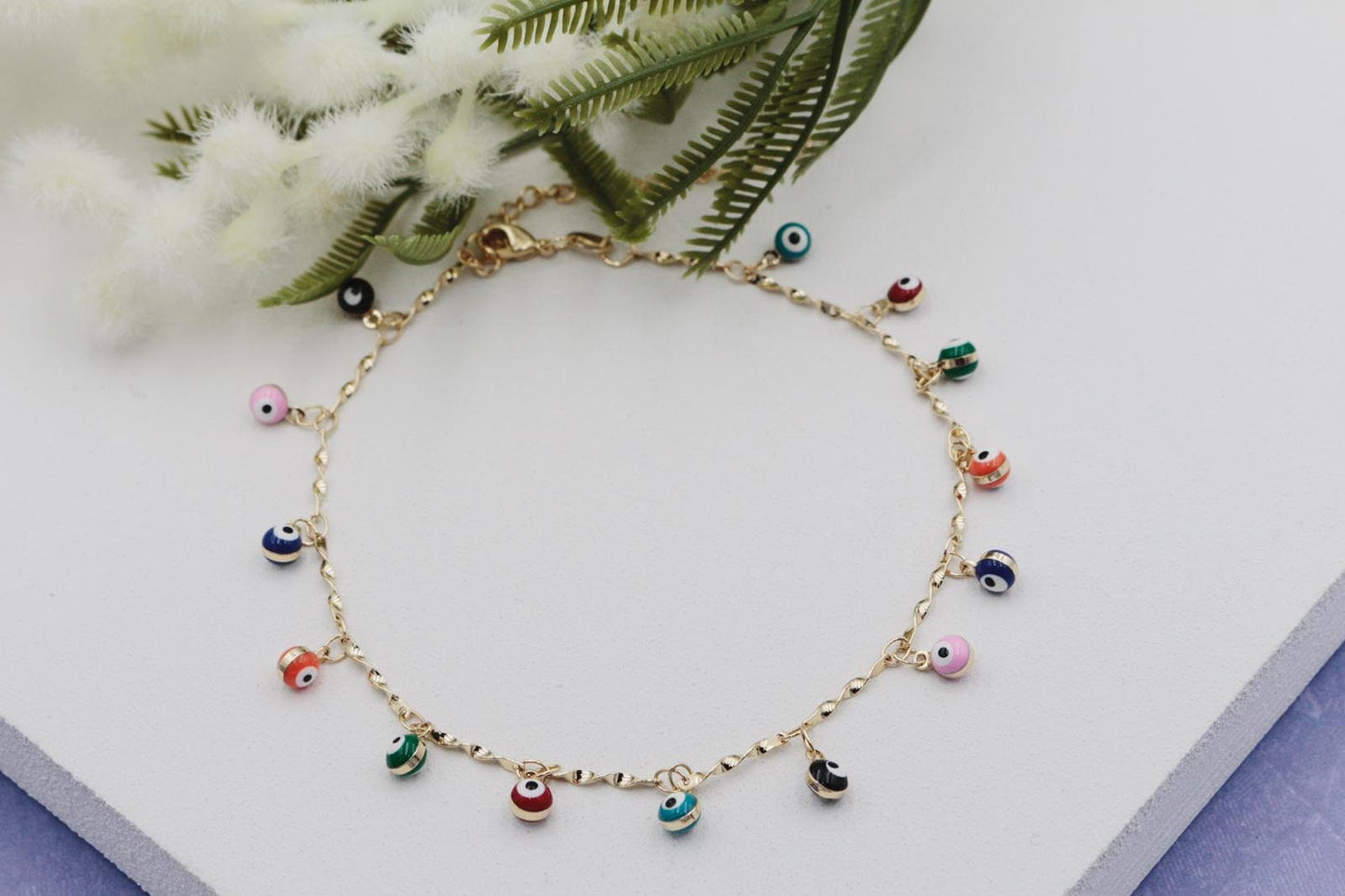 Evil Eye Colorful Anklet