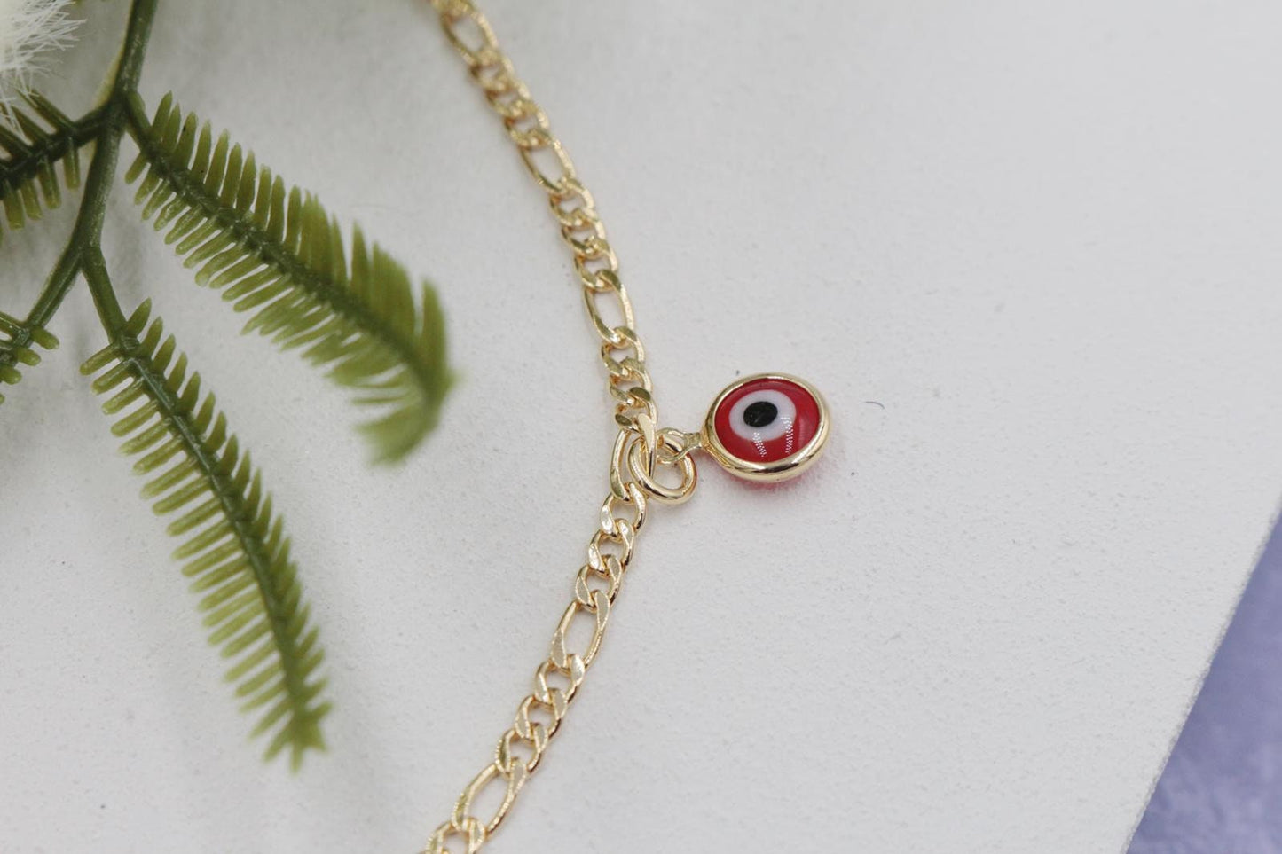 Red Evil Eye Charms Anklet