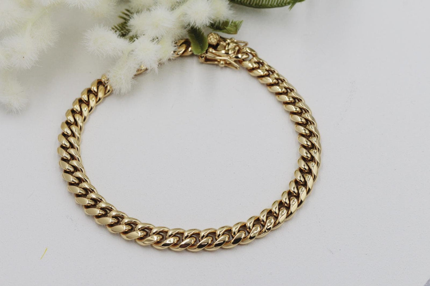 Cuban Chain Open Box Closer Anklet 6mm 8mm 10mm