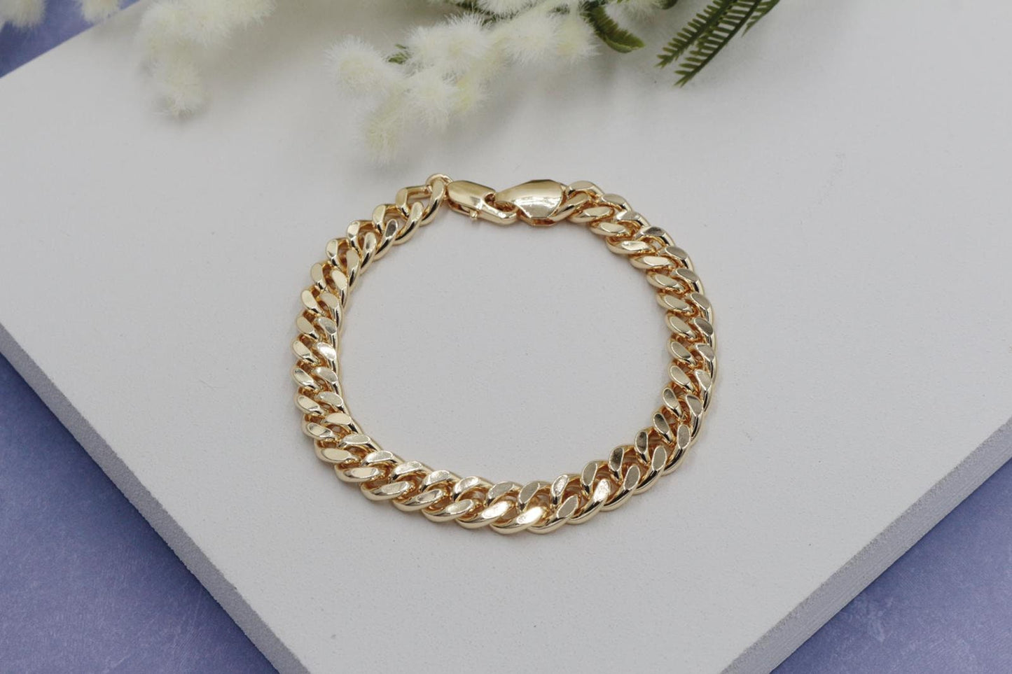 Chunky Cuban Link Chain Anklet 8mm