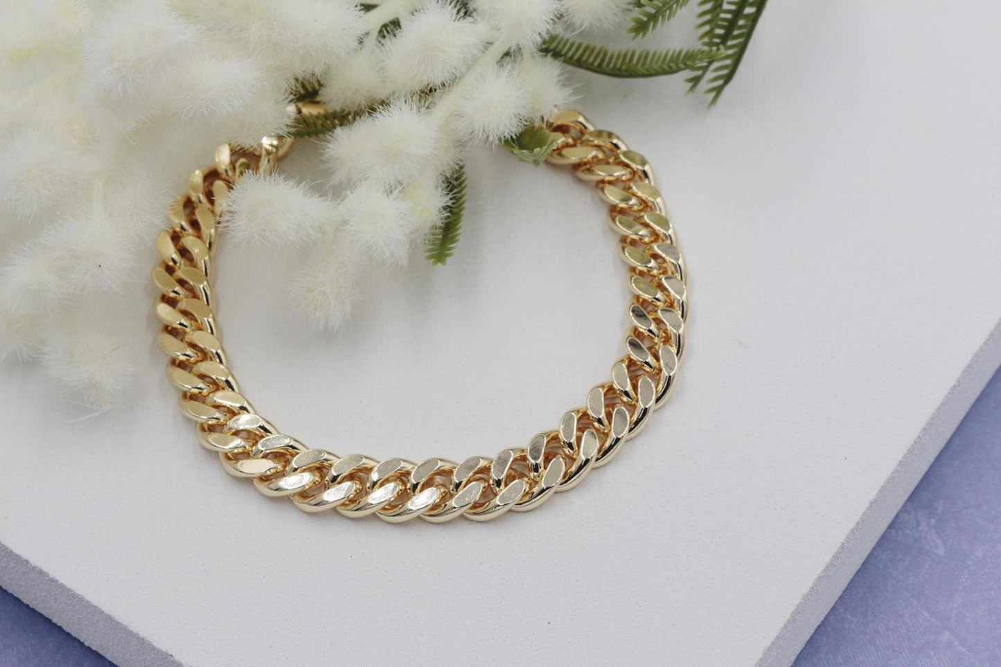 Chunky Cuban Link Chain Anklet 8mm