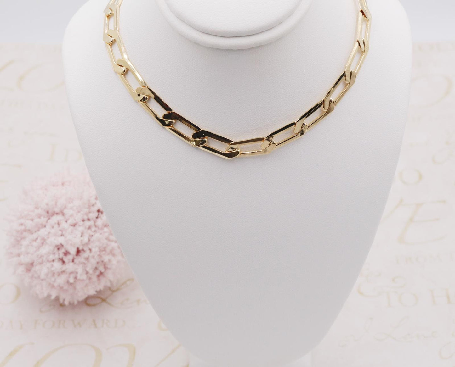 Long Cuban Link Chain Choker 7mm