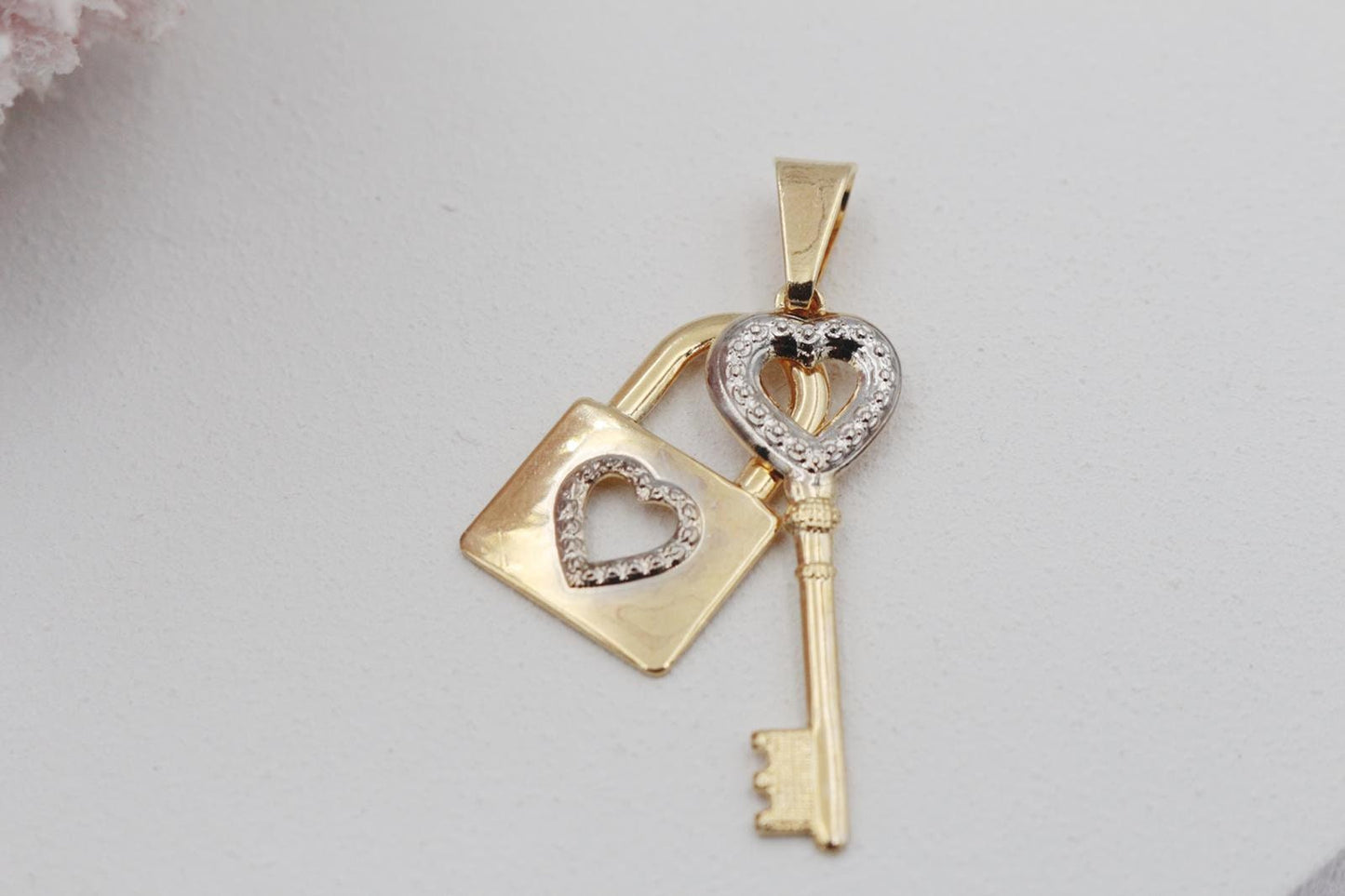 Heart Lock & Key Pendant