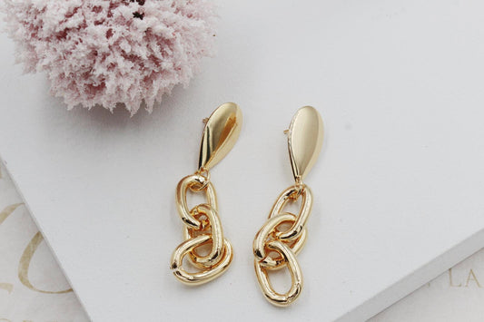 Chunky Rolo Chain Earrings