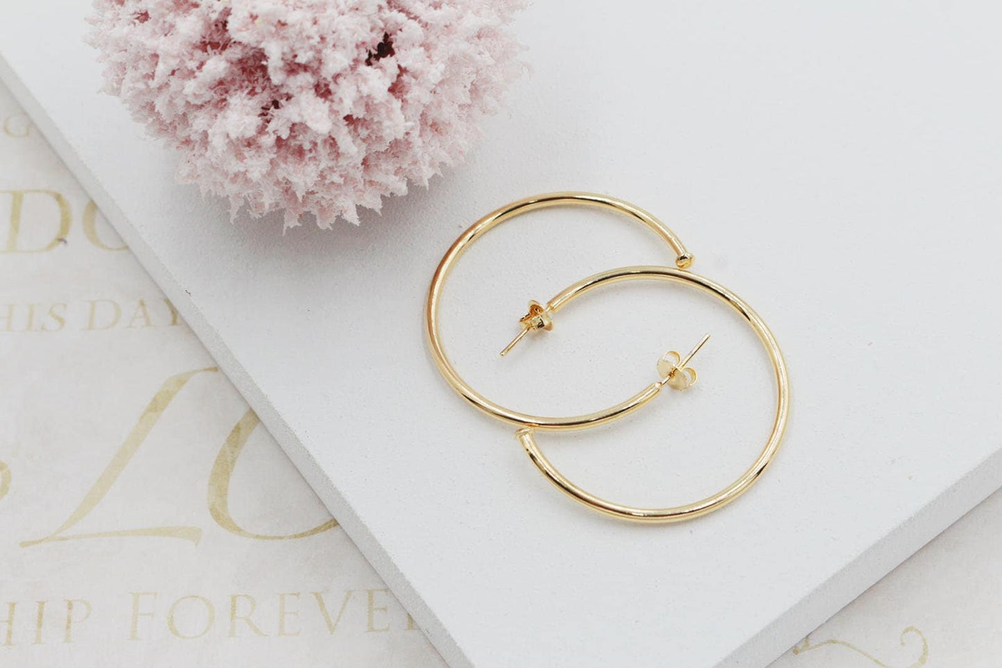 Slim Open Hoops Earrings