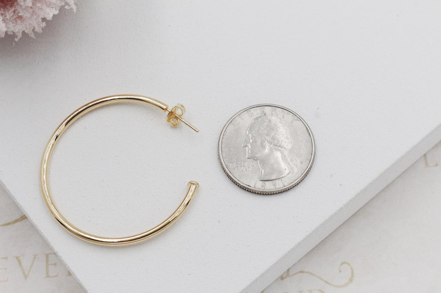 Slim Open Hoops Earrings