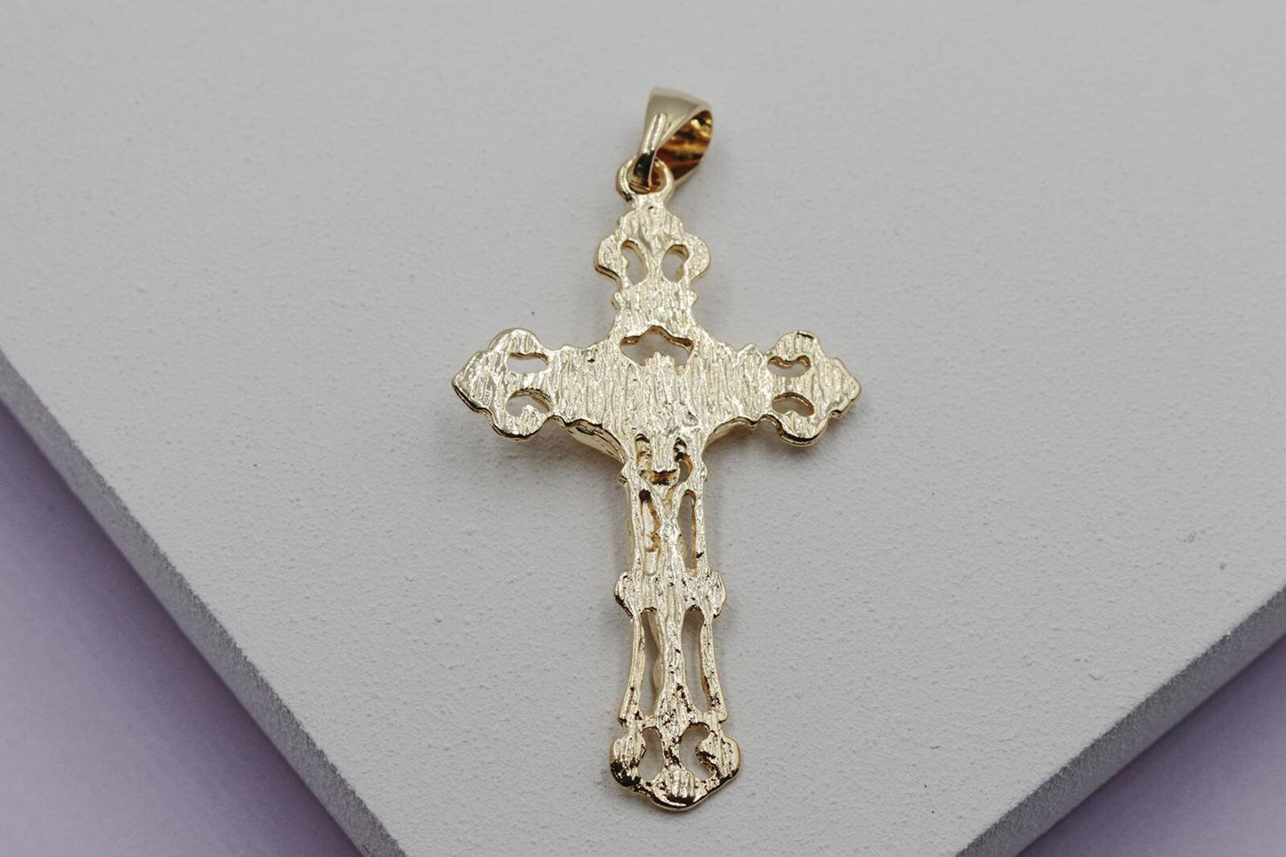 Ornate Crucifix Cross Pendant