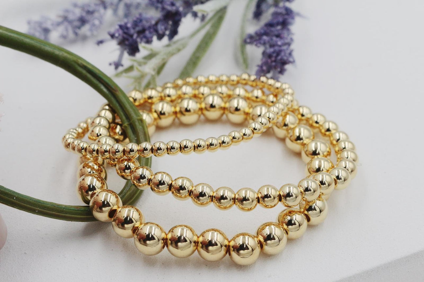 Gold Beads Bracelet