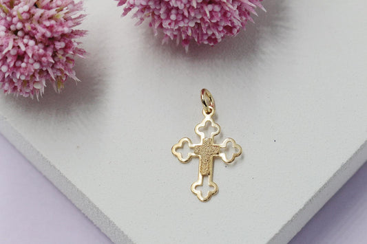 Small Christian Minimalist Simple Modern Cross Pendant