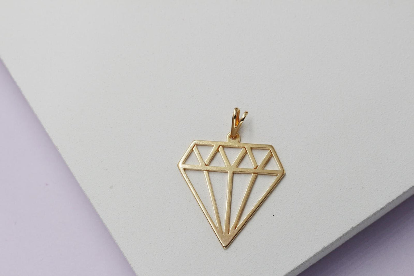 Cut Out Design Diamond Pendant