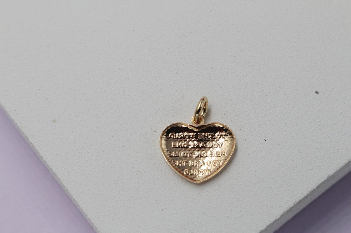 Heart "I Love You" Poem Pendant